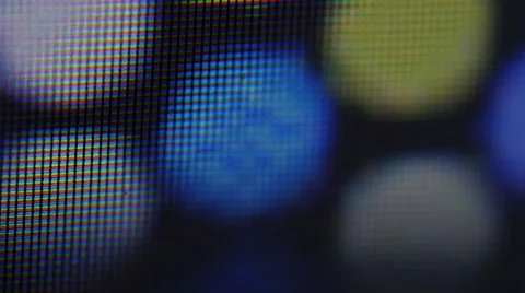4K - Trippy animation on LCD display Stock Footage 43037287