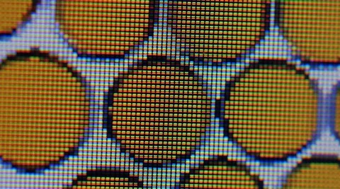 4K - Trippy animation on LCD display Stock Footage 43037599