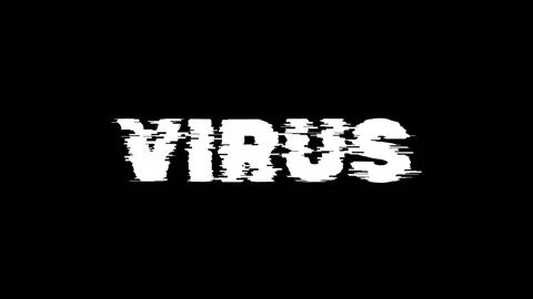 4K Trippy Liquid Virus glitch effect animation on black background. Vidéo 321387166