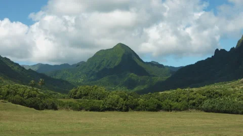 4k Tropical Mountain Range Time Lapse Video stock 41720037