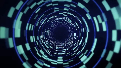 4K Tunnel Loop Digital 1 Stock Footage 74304397