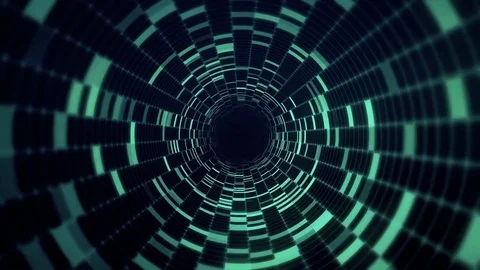 4K Tunnel Loop Digital 4 Stock Footage 74304384