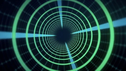 4K Tunnel Loop Digital 5 Stock Footage 74304383