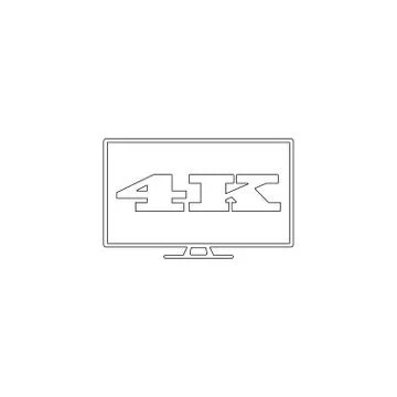 4k tv screen. flat vector icon Stock Illustration