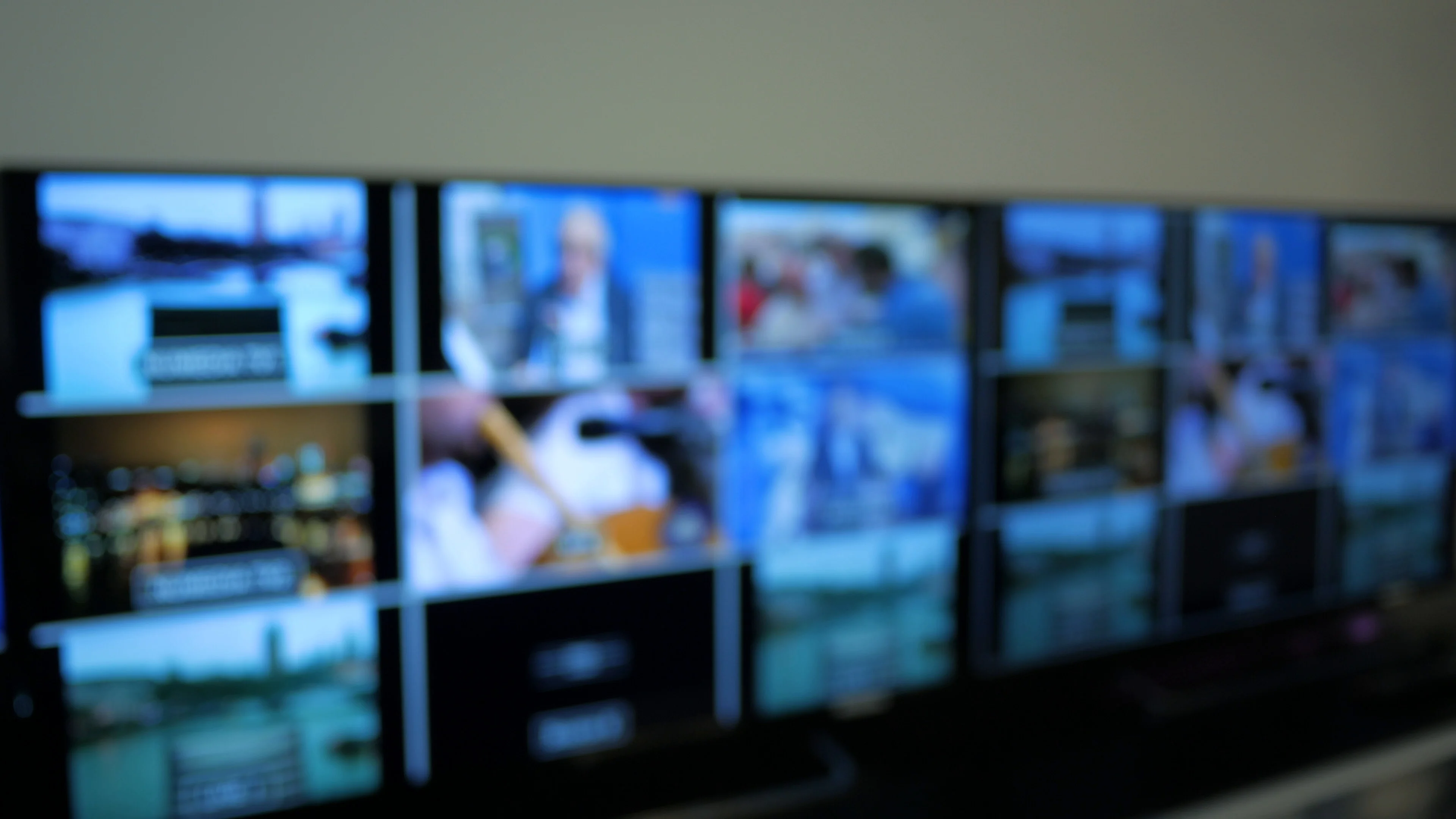 4K TV Studio Gallery Background MultiVie... | Stock Video | Pond5