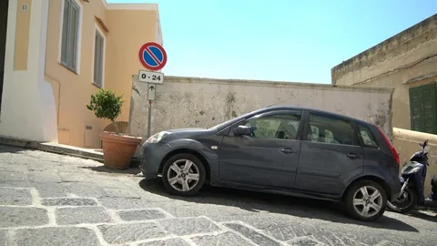 4k two guys passing by camera walking up the road Stock-Footage 78025175