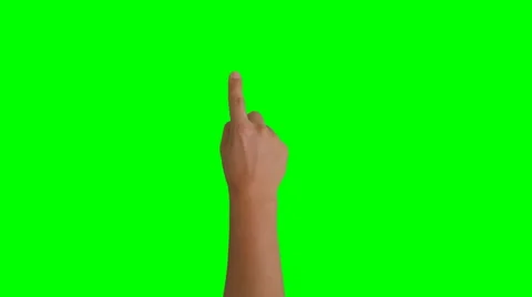 4K UHD 13 touchscreen gestures green screen, male hand. Видео 52270995