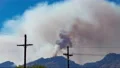 4K UHD 24p time lapse smoke plume from wild fire tight shot 4k or 4k+ Resolution