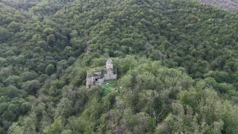 4K UHD Aerial Drone View of Arakelots Monastery in Acharkut, Tavush, Armenia. 库存影片 342075620
