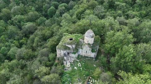 4K UHD Aerial Drone View of Arakelots Monastery in Acharkut, Tavush, Armenia. 库存影片 342075621