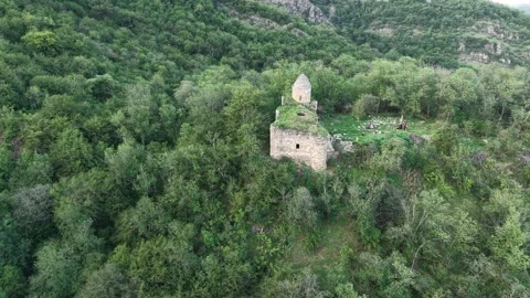 4K UHD Aerial Drone View of Arakelots Monastery in Acharkut, Tavush, Armenia. 库存影片 342075624