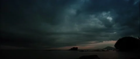 4K UHD Anamorphic Cinema Of A Rain Cloud Timelapse Stock-Footage 161862441