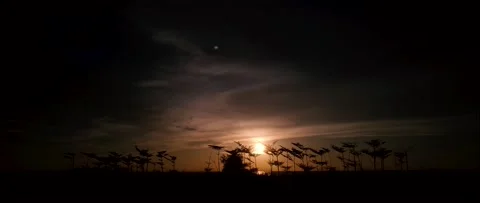4K UHD Anamorphic Timelapse  Of Sunset Stock-Footage 162773738