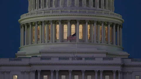 4K UHD Capitol in Washington DC Video stock 76250937