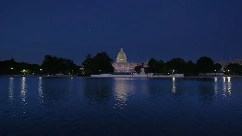 4K UHD Capitol in Washington DC Stock Footage 76364642