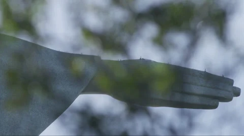 4K UHD Christ The Redeemer Close Up Rack Focus Vídeos de archivo 39735809