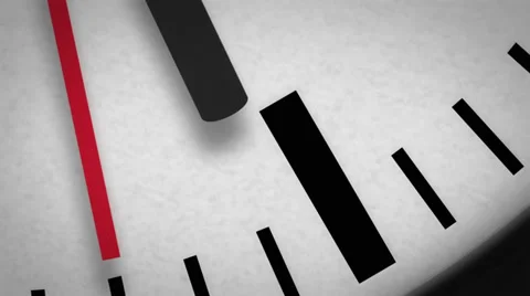 4K UHD Clock Face Macro Second Hand Moving Stock Footage 38349375