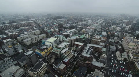 4K UHD. Cloudy city. Stock Footage 46182332