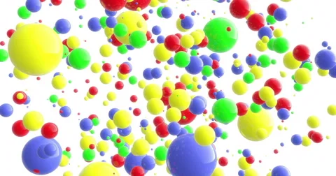 4k UHD Color balls points fun background backdrop INTRo 動画素材 64009996