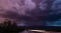 4K UHD colorful lightning storm over mountains time lapse 4k or 4k+ Resolution