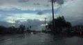 4K UHD dash cam severe storm flooded streets waves splashing deep water slo mo 4k or 4k+ Resolution