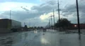4K UHD dash cam severe storm flooded streets waves splashing deep water - 1 4k or 4k+ Resolution