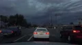 4K UHD dash cam severe storm flooded streets waves splashing deep water - 24 4k or 4k+ Resolution
