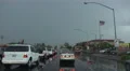 4K UHD dash cam slo mo severe lightning strike urban main street intersection 4k or 4k+ Resolution