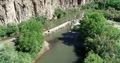 4K UHD drone flight surveying broken dam on Gila River Arizona 4k or 4k+ Resolution
