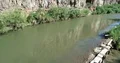 4K UHD drone low aerial upstream on Gila River part A 4k or 4k+ Resolution