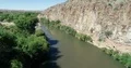 4K UHD drone shot flying down along Gila River part D 4k or 4k+ Resolution