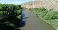 4K UHD drone shot flying down along Gila River part C 4k or 4k+ Resolution