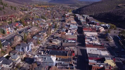 4K UHD drone view of Park City, Utah Stock Footage 75911157