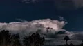 4K UHD dusk to night sky with thunderhead and stars 4k or 4k+ Resolution