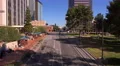 4K UHD establishment shot downtown main one way street facing traffic wide no 4k or 4k+ Resolution