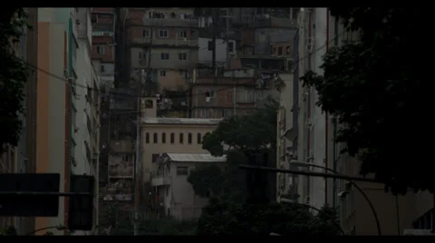 4K UHD Favela/Urban Street Rio De Janeiro, Brazil Stock Footage