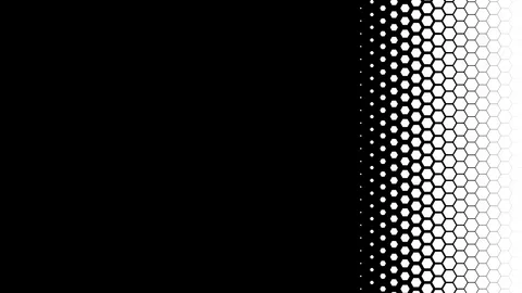 4K UHD Fine Hex Grid Wipes R to L Stock Footage 77888987