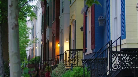 4K UHD Georgetown Washington DC Stock Footage