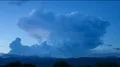 4K UHD gigantic thunderhead over mountain dusk to dark time lapse 4k or 4k+ Resolution