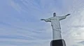 4K UHD Glowing Christ the Redeemer monument Rio de Janeiro Brazil,  time lapse 4k or 4k+ Resolution
