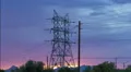 4K UHD hi power line truss fiery monsoon sunset lightning time lapse 4k or 4k+ Resolution