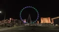4K UHD High Roller worlds largest Ferris wheel by night time lapse 28mm 4k or 4k+ Resolution