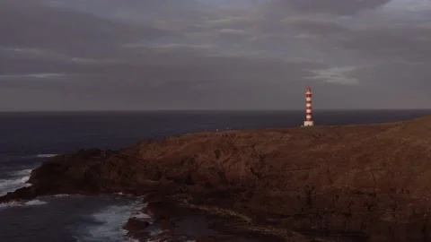4K UHD | Lighthouse in sunset light 動画素材 153351766
