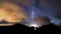 4k UHD milky way clouds traffic in mountain time lapse pan 11202 4k or 4k+ Resolution