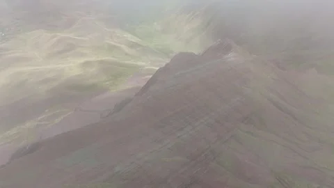 4K | UHD Misty Rainbow Mountain Pallay Puncho  Video stock 331675158
