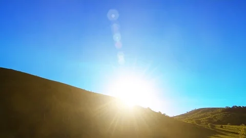 4K UHD mountain meadow timelapse at the summer. Clouds, trees, green grass and Stock Footage 90762476