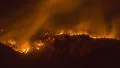 4k UHD NTSC Mountain wildfire in time lapse at night 4k or 4k+ Resolution