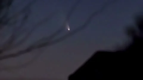 4K UHD NTSC tight Comet Pan-Starrs time lapse over Arizona in 2013 Stock Footage 30026384
