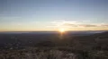 4K UHD NTSC  wide- Sunset over the City of Tucson, AZ with storm front coming in 4k or 4k+ Resolution