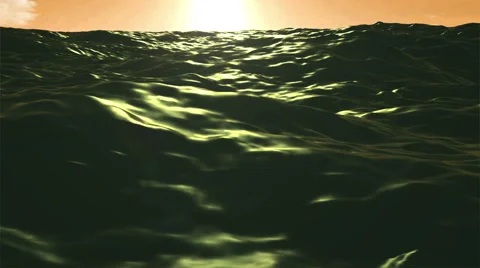 4K UHD Ocean Sea Motion Sunset Video stock 44900955